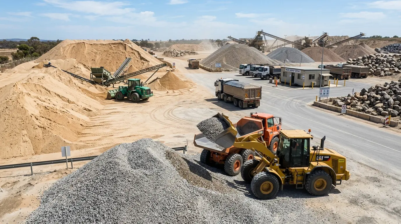 Heavy machinery for bulk material handling
